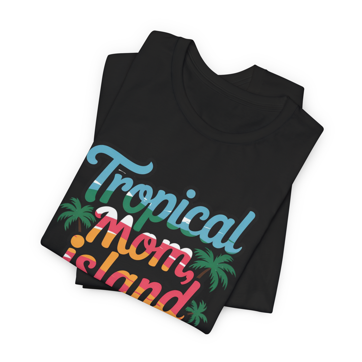 Puerto Rico: Tropical Mom Island Heart T-Shirt