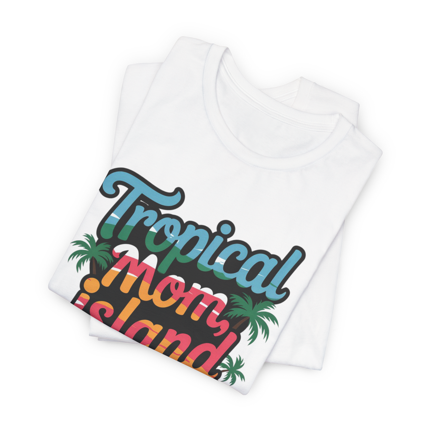 Puerto Rico: Tropical Mom Island Heart T-Shirt