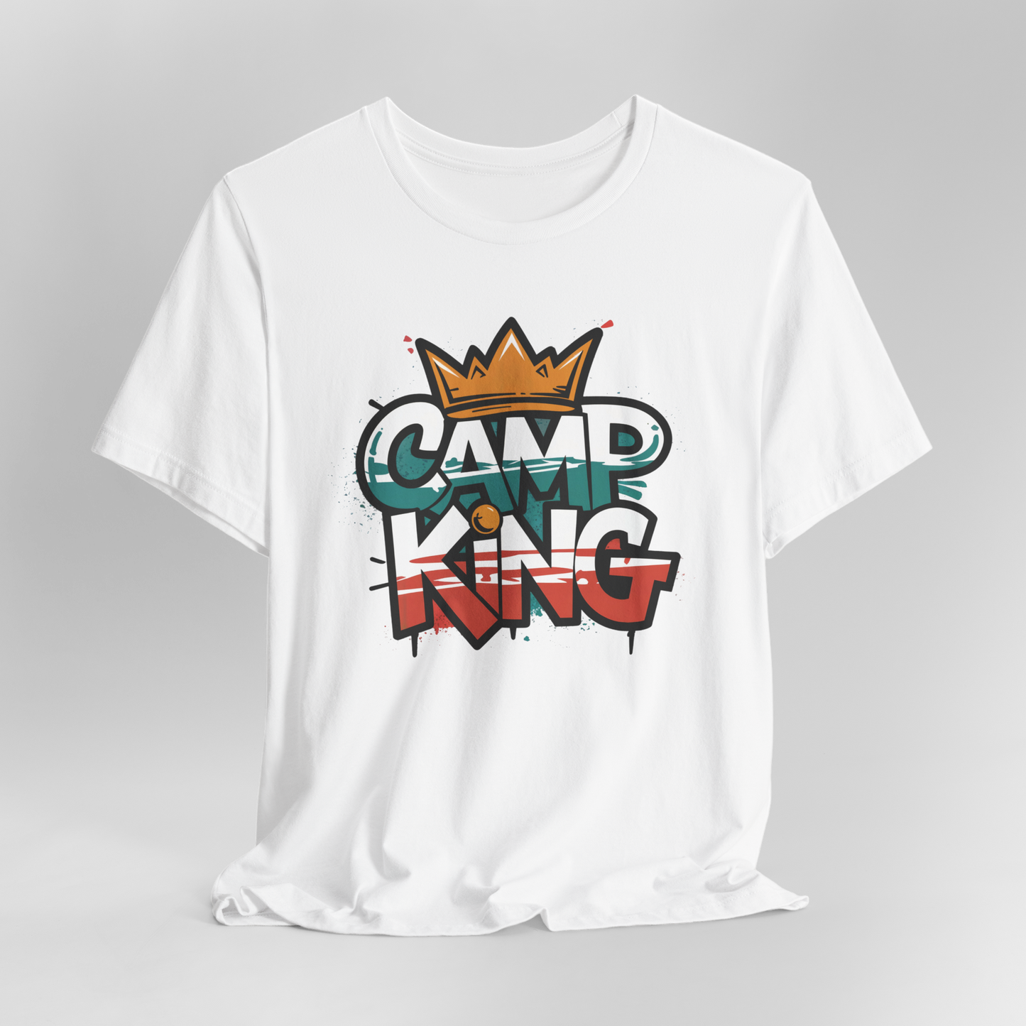 Camp King Glamping: Adventure with a Crown T-Shirt
