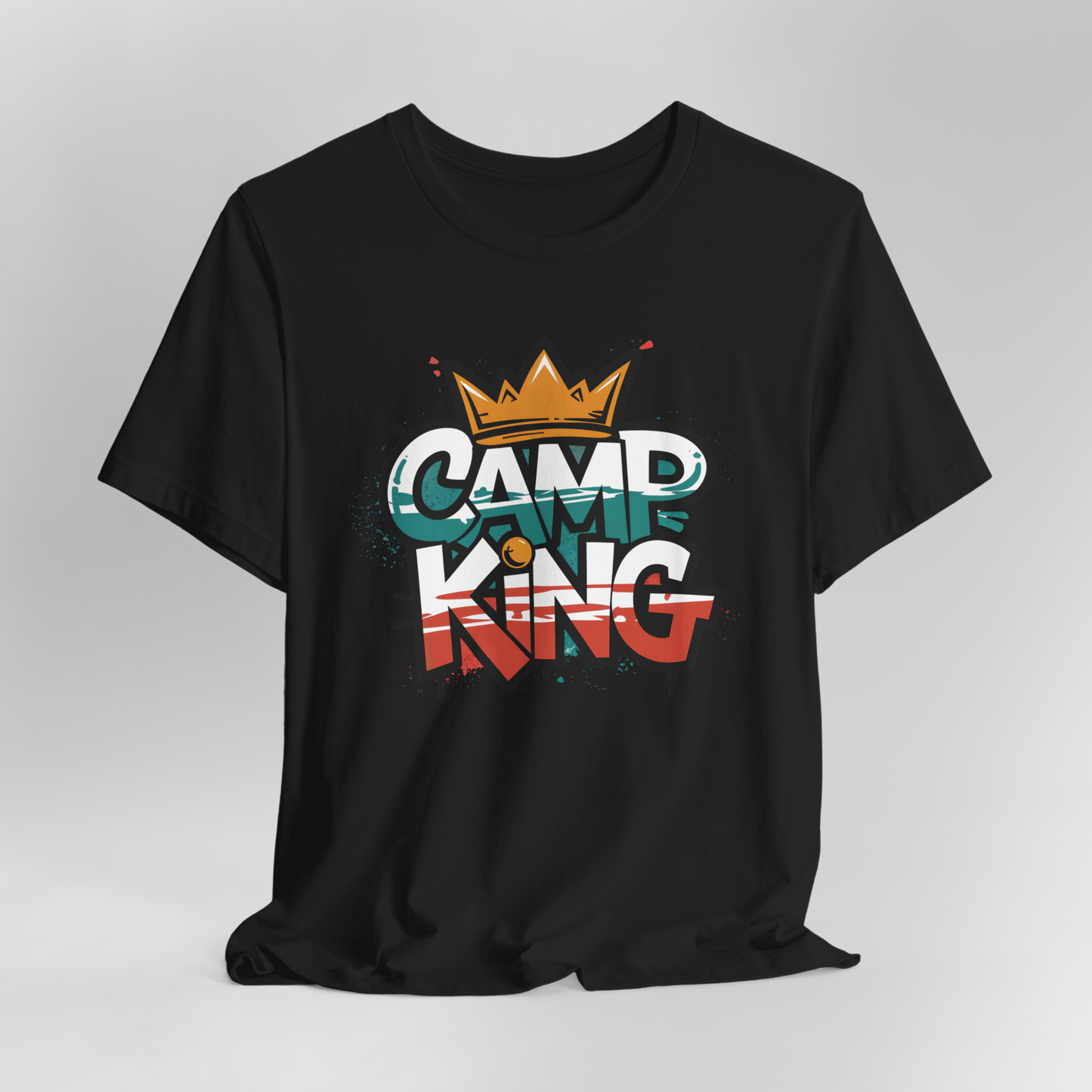Camp King Glamping: Adventure with a Crown T-Shirt