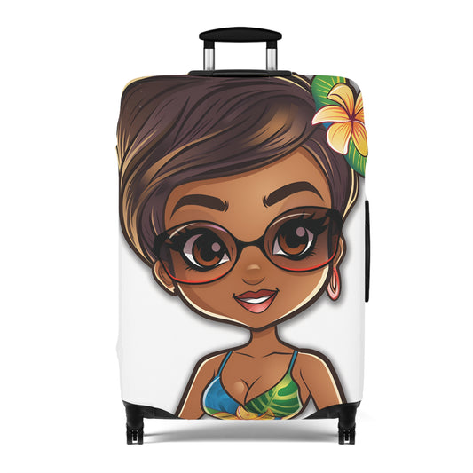 Tropicana Girl Luggage Cover