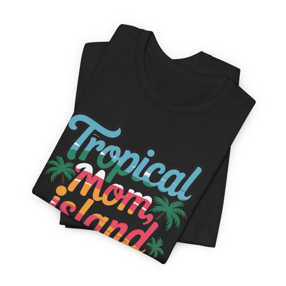 Puerto Rico: Tropical Mom Island Heart T-Shirt