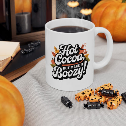 Hot Cocoa Boozy Ceramic Mug 11oz